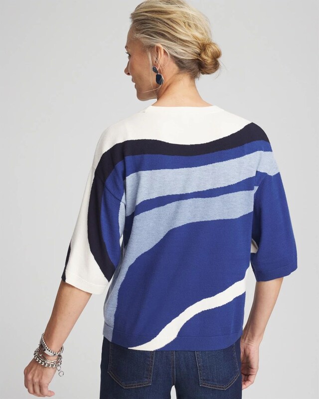 Colorblock Easy Pullover Sweater - image 3